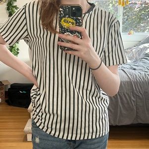 Dark green stripe shirt